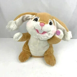 Dancing Singing Animated Rabbit Bunny Plush 11” Cheeks Light up Dan Dee